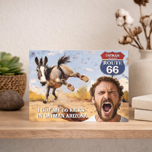 Personalised Oatman Route 66 Photo Postcard