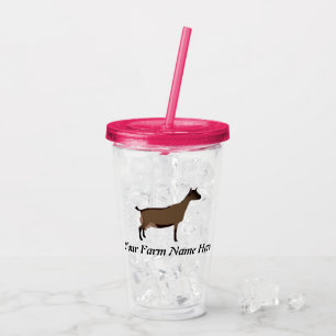 Personalised Oberhasli Dairy Goat Acrylic Tumbler