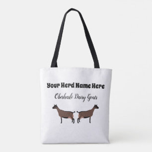 Personalised Oberhasli Dairy Goat Tote Bag