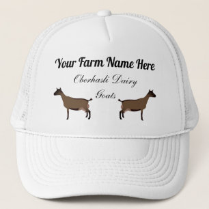 Personalised Oberhasli Dairy Goats Trucker Hat