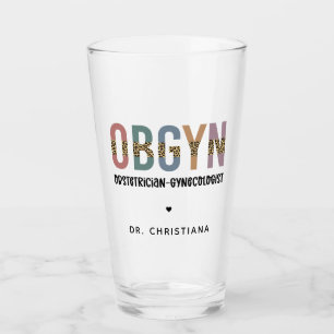 Personalised OBGYN Obstetrician Gynaecologist Glass