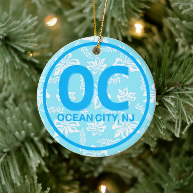 Personalised OC Ocean City Blue Ornament (Tree)