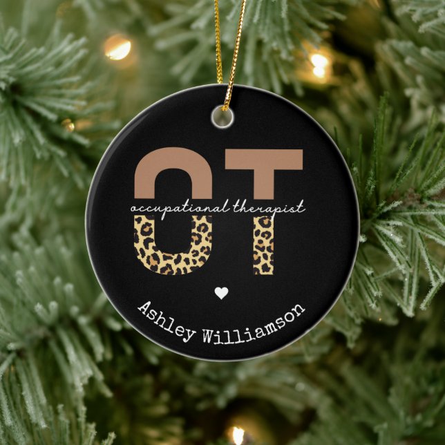 Personalised Occupational therapist OT Gift Ceramic Tree Decoration (Tree)