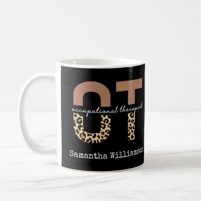 Personalised Occupational therapist OT Gift Coffee Mug (Left)