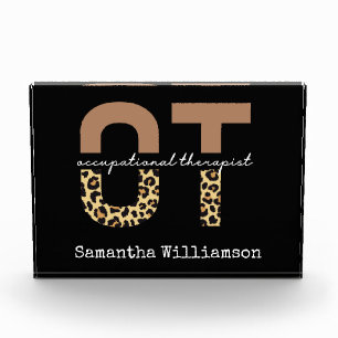 Personalised Occupational therapist OT Gift  Photo Block