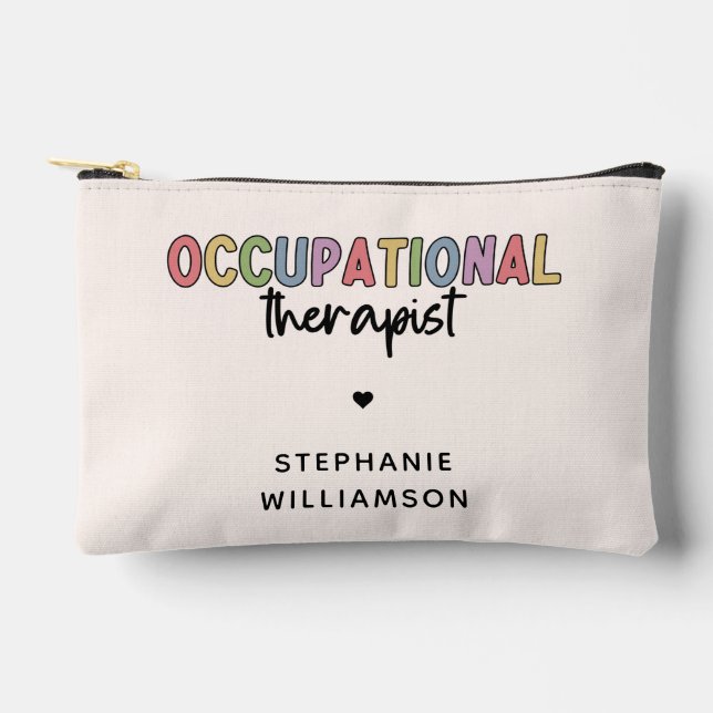 Personalised Occupational Therapist OT Gifts Accessory Pouch (Front)