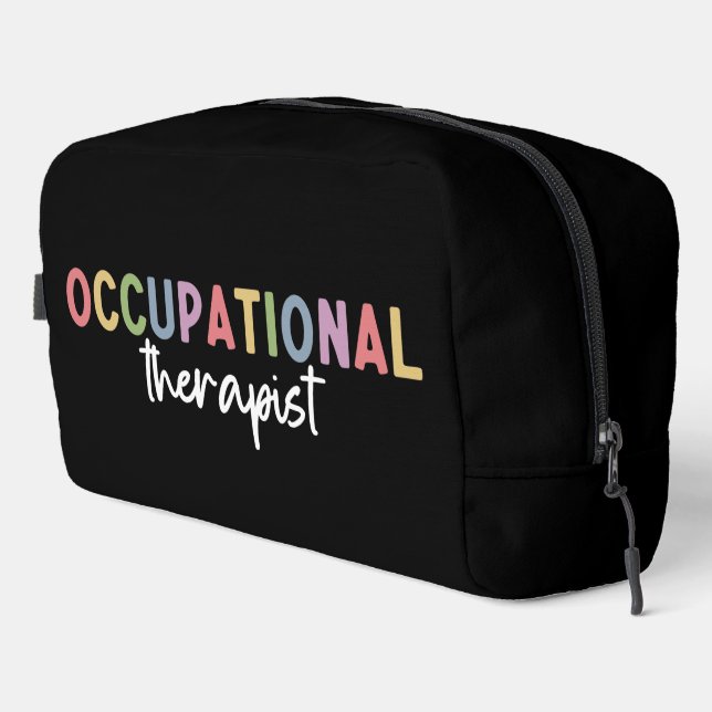 Personalised Occupational Therapist OT Gifts Dopp Kit (Right Corner)