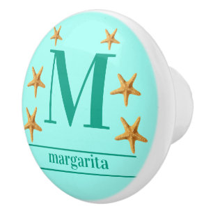 Personalised Ocean Green Knob w/ Ocean Green