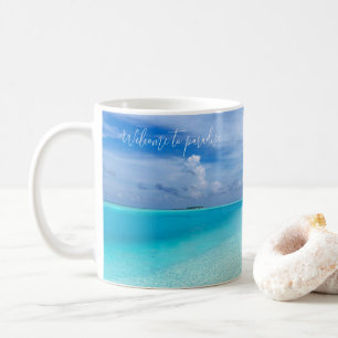 Personalised ocean seaside tropical coffee mug