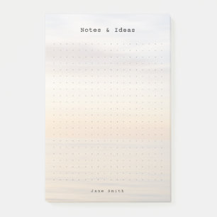 Personalised ocean sunset aesthetic dot Grid Post-it Notes