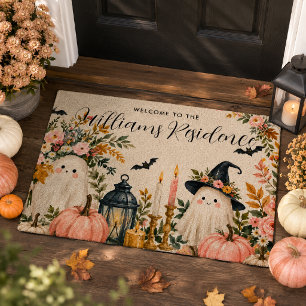 Personalised October Social Club Ghost Doormat