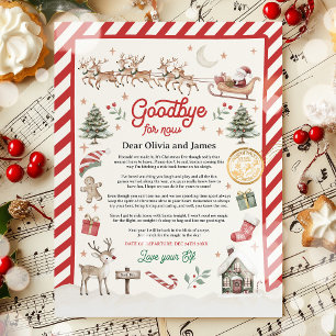 Personalised Official Elf Goodbye Letter For Kids