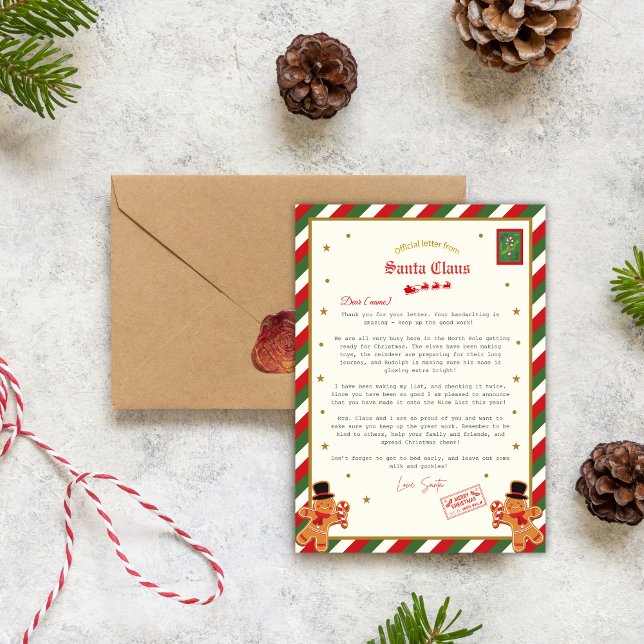Personalised Official Letter from Santa Nice List Invitation (Creator Uploaded)