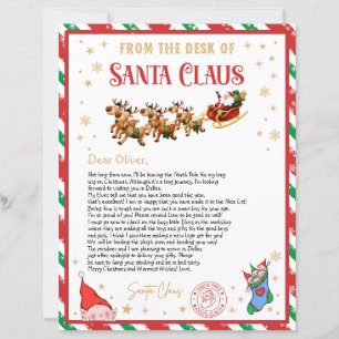 Personalised Official North Pole Letter from Santa