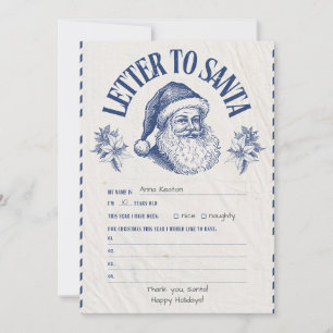 Personalised Official North Pole Letter From Santa Invitation