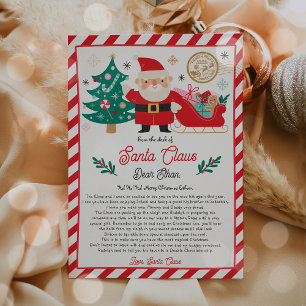 Personalised Official North Pole Letter From Santa Invitation