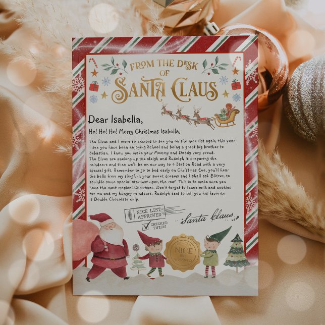 Personalised Official North Pole Letter From Santa Invitation (Creator Uploaded)