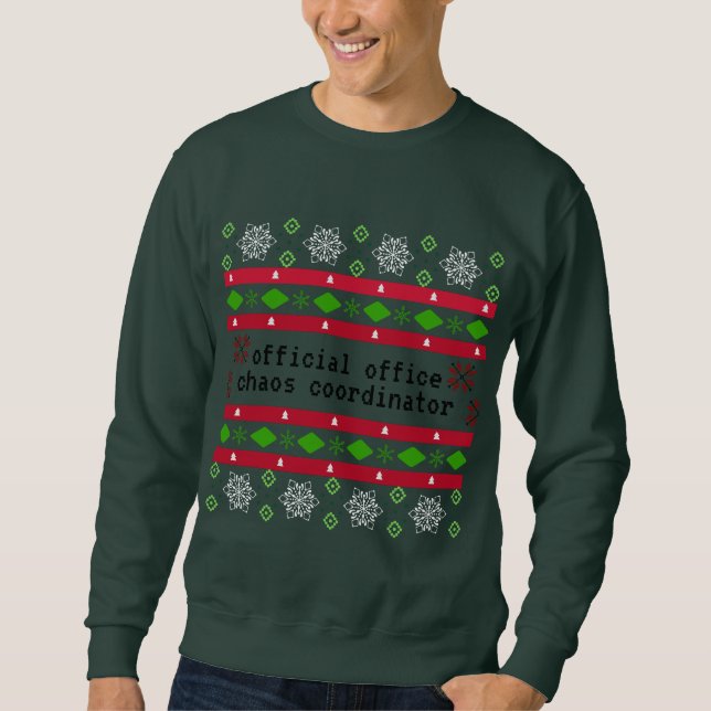 Personalised Official Office Ugly "Sweater" Sweatshirt (Front)