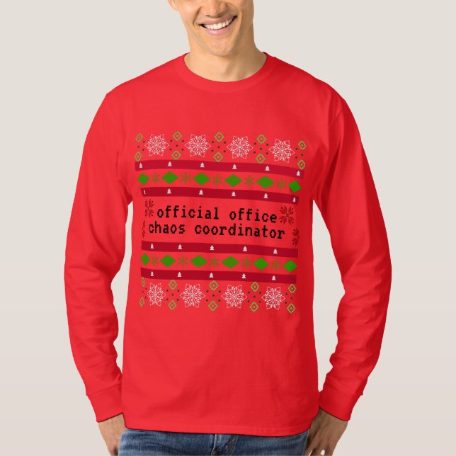Personalised Official Office Ugly "Sweater" T-Shirt (Front)
