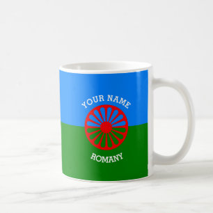 Personalised Official Romany gypsy travellers flag Coffee Mug