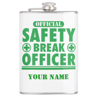 Personalised Official Safety Break Officer Hip Flask