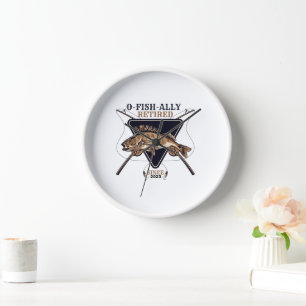 Personalised Ofishally Retired Funny Retirement Clock