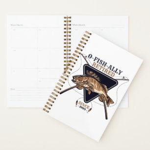 Personalised Ofishally Retired Funny Retirement Planner