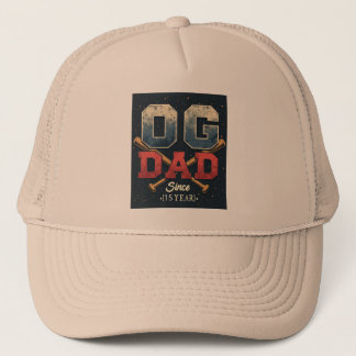 Personalised OG Dad Vintage Baseball Father's Day  Trucker Hat
