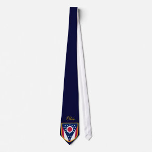 Personalised Ohio Flag Tie