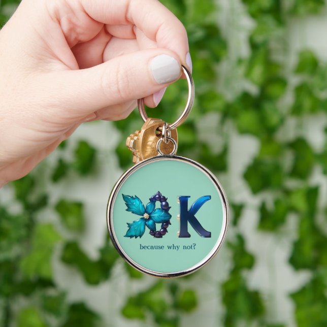 Personalised "OK" design Key Ring (Hand)