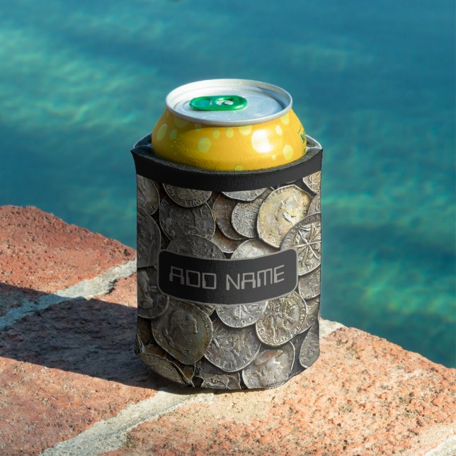 Personalised Old Coins Design Can Cooler (In Situ Pool)