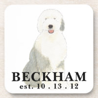 Personalised Old English Sheepdog