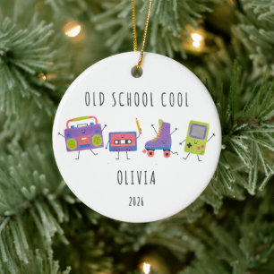 Personalised Old School Cool Retro Ornament