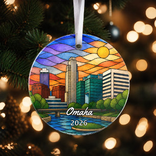 Personalised Omaha Acrylic Ornament, Custom Nebras Ornament