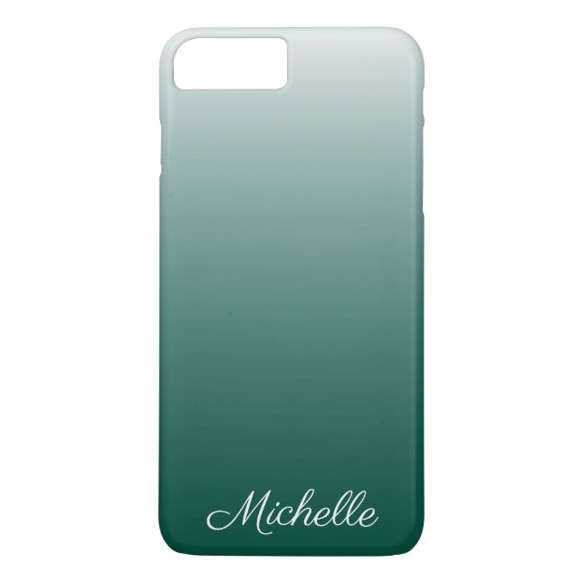 Personalised ombre gradient green Case-Mate iPhone case (Back)