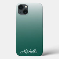 Personalised ombre gradient green Case-Mate iPhone