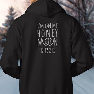 Personalised On My Honeymoon Newlywed Hoodie