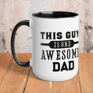 Personalised One Awesome Dad Mug