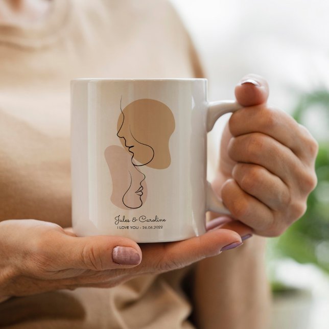 Personalised, One Line, Love, Boho, Arabic  Coffee Mug (Creator Uploaded)