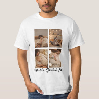 Personalised One Of A Kind Family Photo Collage  T-Shirt