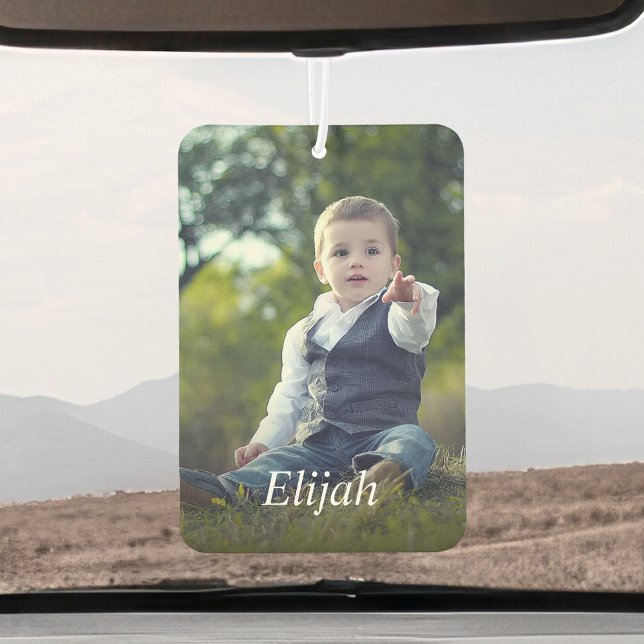 Personalised One Of a Kind Photo And Name Kids Car Air Freshener (Creator Uploaded)