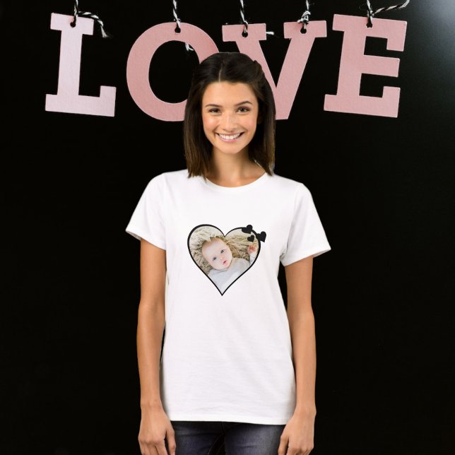 Personalised One Of A Kind Photo Heart T-Shirt (Creator Uploaded)