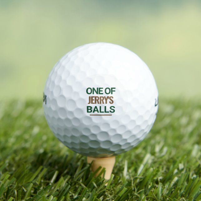 Personalised One Of Name Golf Balls (Insitu Tee)