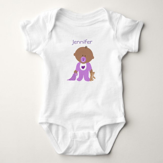 Personalised One Piece Tee with your Baby's Name (Front)