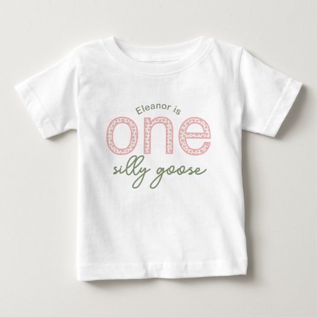 Personalised "One Silly Goose" Shirt (Front)