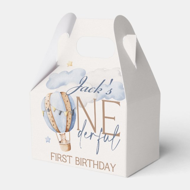Personalised ONEderful 1st Birthday Favour Box (Front Side)