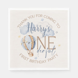 Personalised ONEderful 1st Birthday Party Napkins