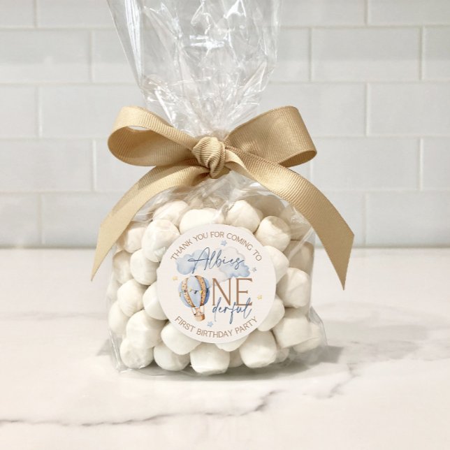 Personalised ONEderful 1st Birthday Party Stickers (Creator Uploaded)