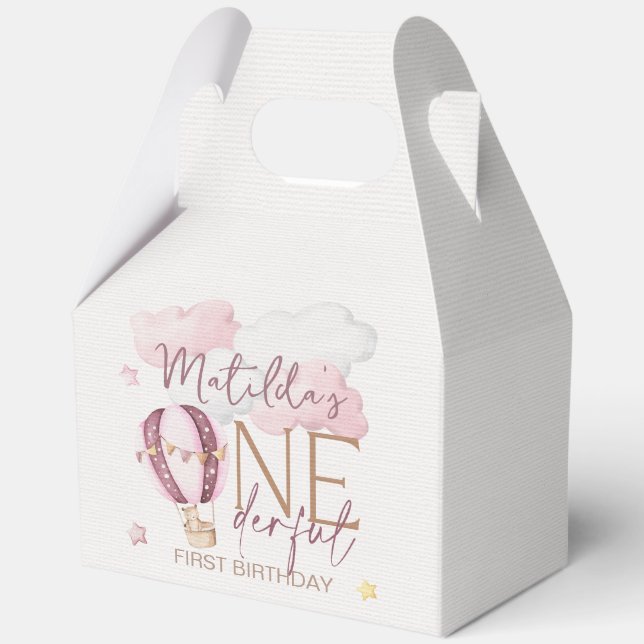 Personalised ONEderful Birthday Theme Party Boxes (Front)