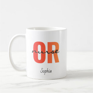 Personalised Operating Room Nurse Name Coffee Mug